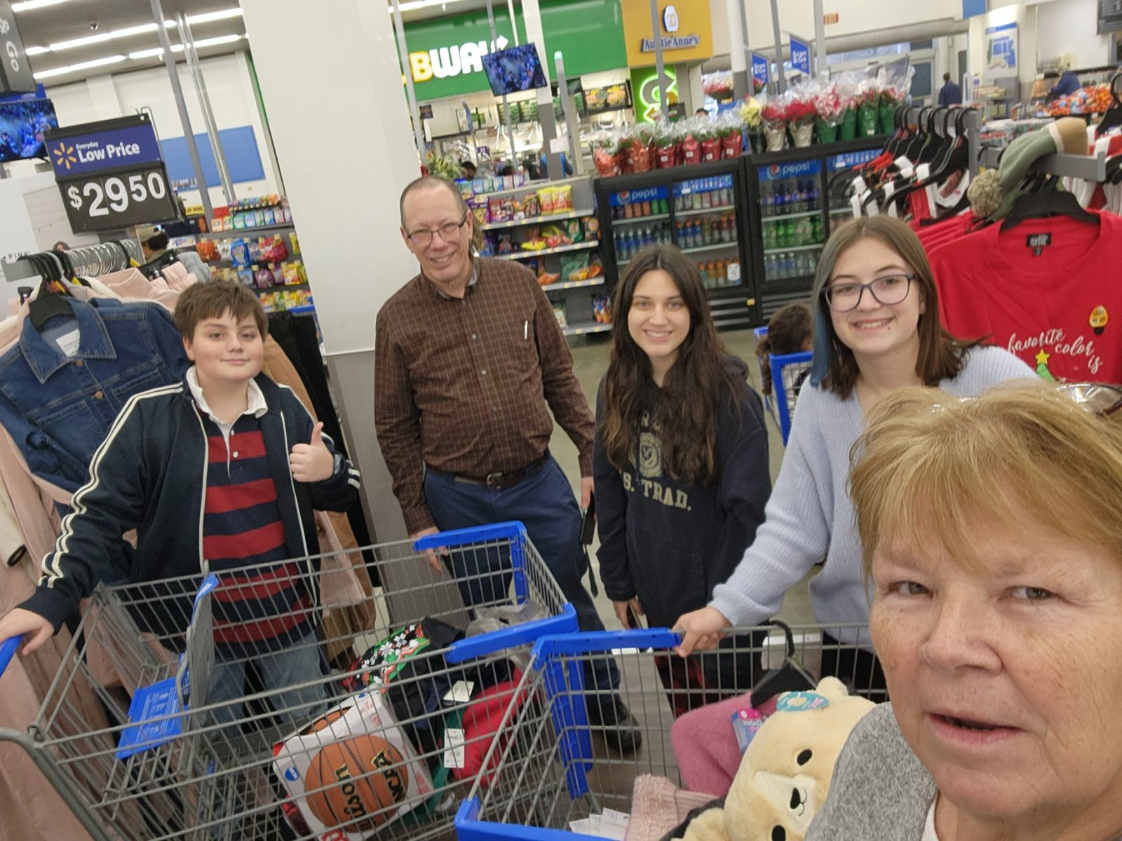 Youth Shop for Family in Need